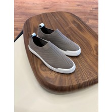 4224 Bej Triko Erkek Sneakers - Erkek Spor Ayakkabı