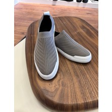4224 Bej Triko Erkek Sneakers - Erkek Spor Ayakkabı