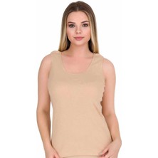 Geniş Askılı Elestan Likralı Kadın Atlet Ten 2127B