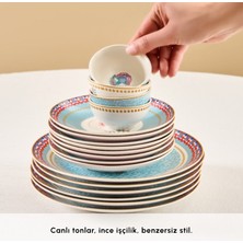 Karaca Forever Bone Spello 26 Parça 6 Kişilik Kahvaltı Takımı Blue