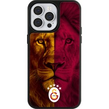 iPhone 14 Pro Max Uyumlu Galatasaray 5 Yıldız Parçalı Aslan Lisanslı Telefon Kılıfı