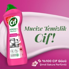 Cif Krem Mucizesi Sakura Parfümlü Yüzey Temizleyici 750 ml