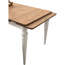 Arda Siyah Mermer Desen Yanlardan Açılır 120X80 Masa (Açılımış Ölçüsü 180X80)