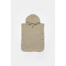 Unisex Çocuk Pamuklu Bej Müslin Panço Havlu