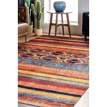 Kapadokya Dijital Baskı Şönil Halı | Kaymaz Tabanlı, Yıkanabilir, Toz Tutmaz, Modern Klasik Stil