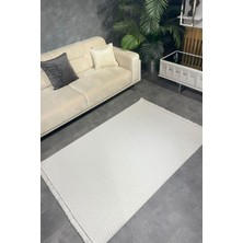 Halı Sepeti Luxess Dizayn 1063 Vizon Kaymaz Taban Kesme Yolluk Mutfak Halısı Modern Salon Halısı