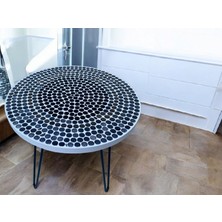 Ada Stili Mozaik Sehpa / Taş Sehpa / Metal Ayaklı Sehpa / Zigon / Yan Sehpa / Sehpa