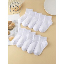 Unisex Çocuk Çorap Seti 5'li Okul Günlük Mevsimlik