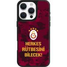 iPhone 16 Pro Max Uyumlu Galatasaray 5 Yıldız Rütbe Lisanslı Telefon Kılıfı
