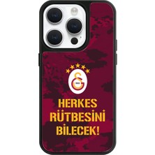 iPhone 15 Pro Uyumlu Galatasaray 5 Yıldız Rütbe Lisanslı Telefon Kılıfı
