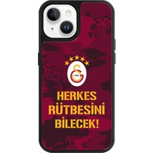 iPhone 15 Uyumlu Galatasaray 5 Yıldız Rütbe Lisanslı Telefon Kılıfı