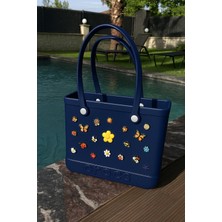 Plaj Çantası Plastik Croslite Lacivert