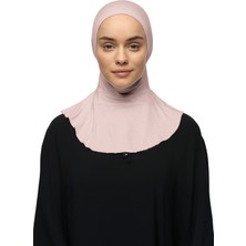 Altobeh Kadın Tesettür Pratik Boyunluklu Hijab - Sporcu Bone - Pudra