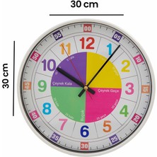 Regal Öğretici Çocuk Odası Saati - 30 cm