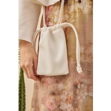 Mini Kese Çanta Beyaz