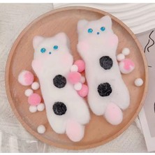 Kedi Sukuşi Yumoş Jel Oyuncağı Kedicik Model Squishy Elastik Kedi Patisi Taba