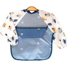 Bambino Kids Su Geçirmez Kollu Mama Önlüğü – Eğlenceli Desenli, 6- 24 Ay- 2'liset