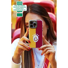 iPhone 13 Pro Max Uyumlu Galatasaray 5 Yıldız Parçalı Bayrak Lisanslı Telefon Kılıfı