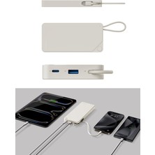 1-POWER X1 BATTERY PACK (20000MAH) WITH BUILT-IN USB-C CABLE (WHITE)
