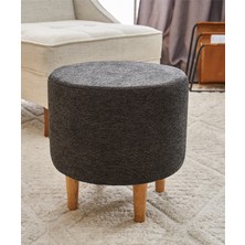 Favora Fındık Puf - Antrasit - Bakır