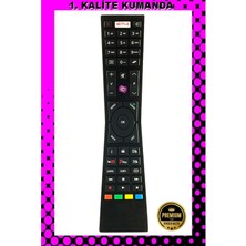  Kumanda --Maza-Mapp 1153 Vestel Netflix LCD LED Tv Kumandası 125059 Ed9