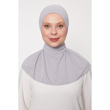 Gri Pratik Spor Çıtçıt Şal Bone