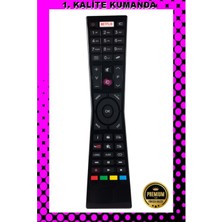  Kumanda --Maza-Mapp 1173 Vestel-Jvc Netflix LCD LED Tv Kumandası 125074 Ee9