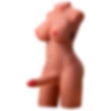 Lilitushop 2 Işlevli Gerçekçi Ölçülerde Realistik Ileri Geri Hareketli 17 cm Penisli Anal Girişli Bayan Vücut