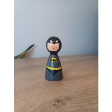 Batman Ahşap Figür Oyuncak Peg Bebek