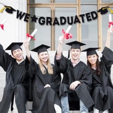 Parti Dükkanım Mezuniyet ve We Graduated Yazısı 170 cm