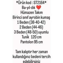 Hümazen Takım Ayrobin Kumaş Yazlık Tesettür ST2164