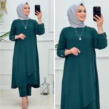 Hümazen Takım Ayrobin Kumaş Yazlık Tesettür ST2164