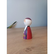 Dumbledore Figürü Ahşap Oyuncak Peg Bebek