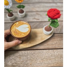 El Yapımı Mini Saksı Çiçek – Masa Süsü Papatya
