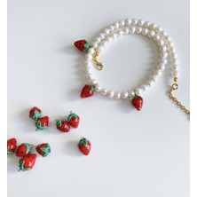 Venüs Design Murano Çilek Inci Kolye
