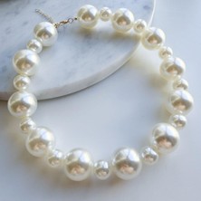 Venüs Design Büyük Incili Kolye