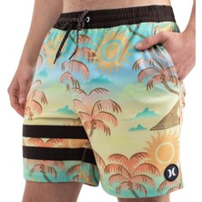 Hurley Phntm Eco Block Party Volley 17 Erkek Sarı Volley Short