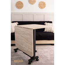 Massada Furniture Design Massada Katlanır Masa MDF Traverten