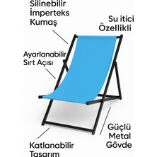 Joymobilya Katlanır Metal Şezlong – Dayanıklı ve Konforlu