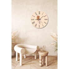 Bymelekoğlu Minimalist Tasarım Mdf Uv Baskı Duvar Saati 40 Mds-02