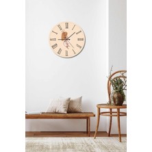 Bymelekoğlu Minimalist Tasarım Mdf Uv Baskı Duvar Saati 40 Mds-02