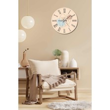 Bymelekoğlu Minimalist Tasarım Mdf Uv Baskı Duvar Saati 40 Mds-04