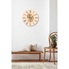 Bymelekoğlu Minimalist Tasarım Mdf Uv Baskı Duvar Saati 40 Mds-03