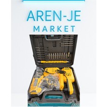 Aren-Je 24V Darbeli Çift Bataryalı Vidalama & Sarjlı Matkap