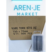 Aren-Je T30 x 75MM Kare Torx Bits Uç (20 Adet – S2 Çelik)