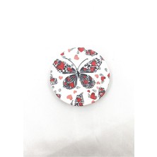 Boncadas Desenli Makyaj,kaş ve Süs Cep Aynası