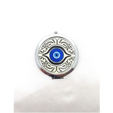 Boncadas Nazar Boncuğu Desenli Makyaj,kaş ve Süs Cep Aynası