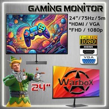 Warbox King Xeon X5650 Işlemci 32GB Ram 512GB SSD R7 240-4GB E.kartı 24" Masaüstü Bilgisayar