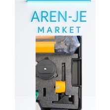 Aren-Je LM-X12 360° Lazer Hizalama Cihazı – Tripodlu, Şarjlı, Taşıma Çantalı Set