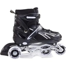 Burak Can Sport Cansport Ayarlanabilir (2+2) Metal Gövde Silikon Teker Işıklı Çocuk Aştırma Pateni